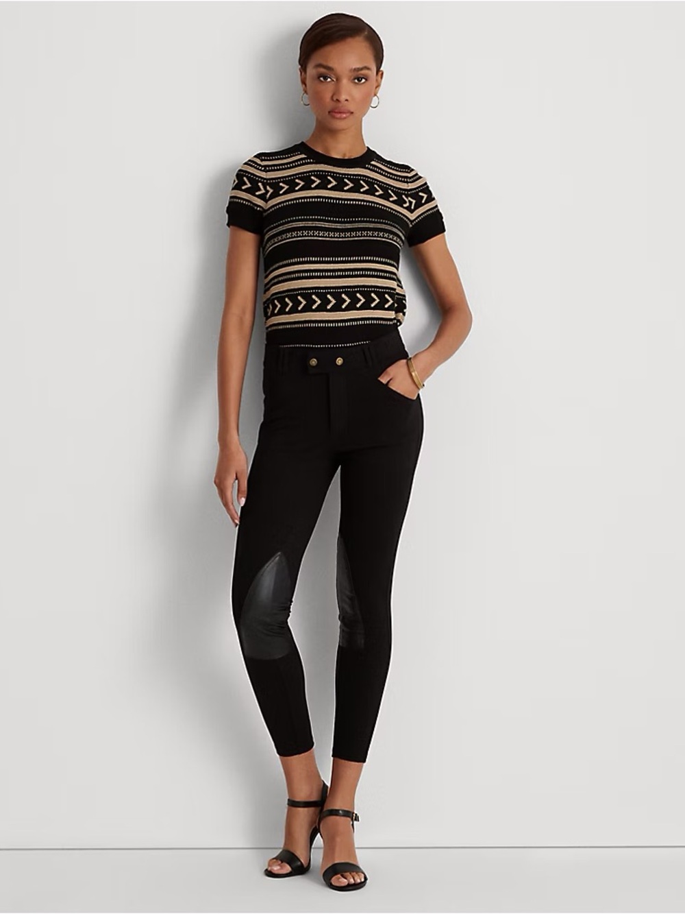 Lauren Ralph Lauren Ponte Riding Pant black size large